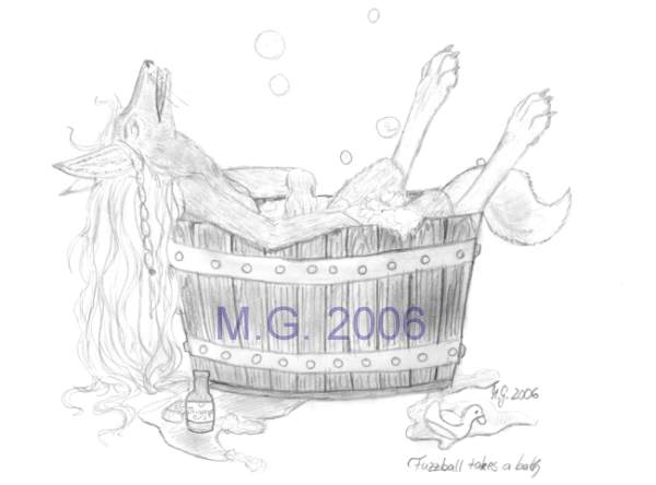 In the bathtub